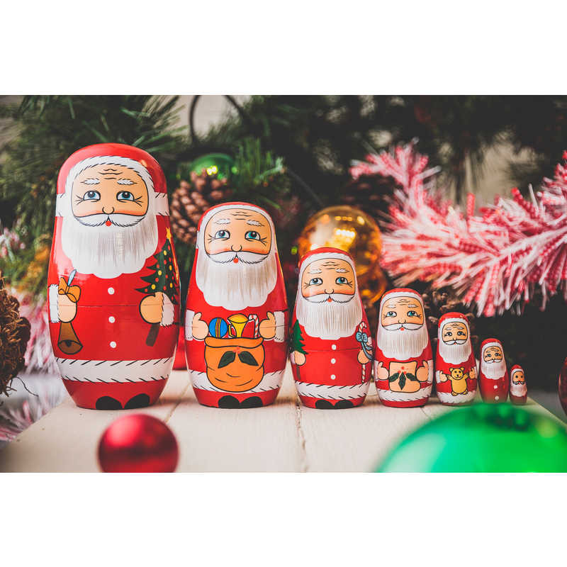 father christmas russian dolls